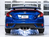 AWE Dual-to-Triple Tip Conversion for 10th Gen Civic Si - Chrome Silver Tip (AWE Exhaust required) - Mounted